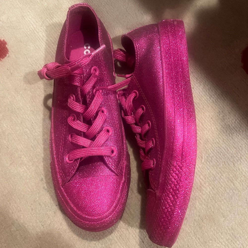 All over glitter magenta converse all stars
